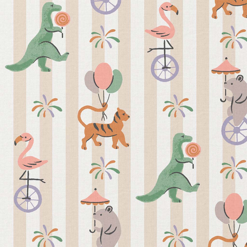 Printed Cotton FETEFORRAINE Gray / Green